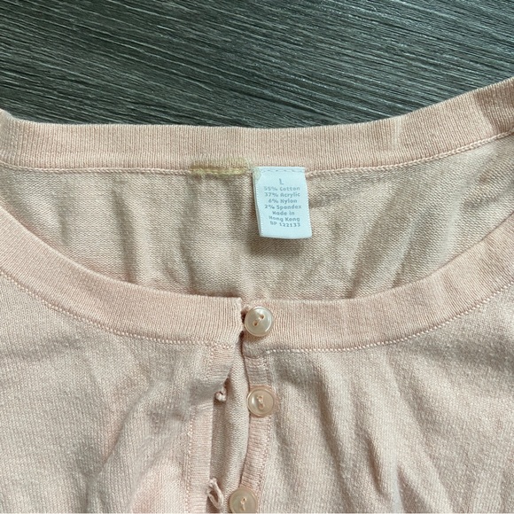 baby pink button up cardigan - Picture 6 of 6